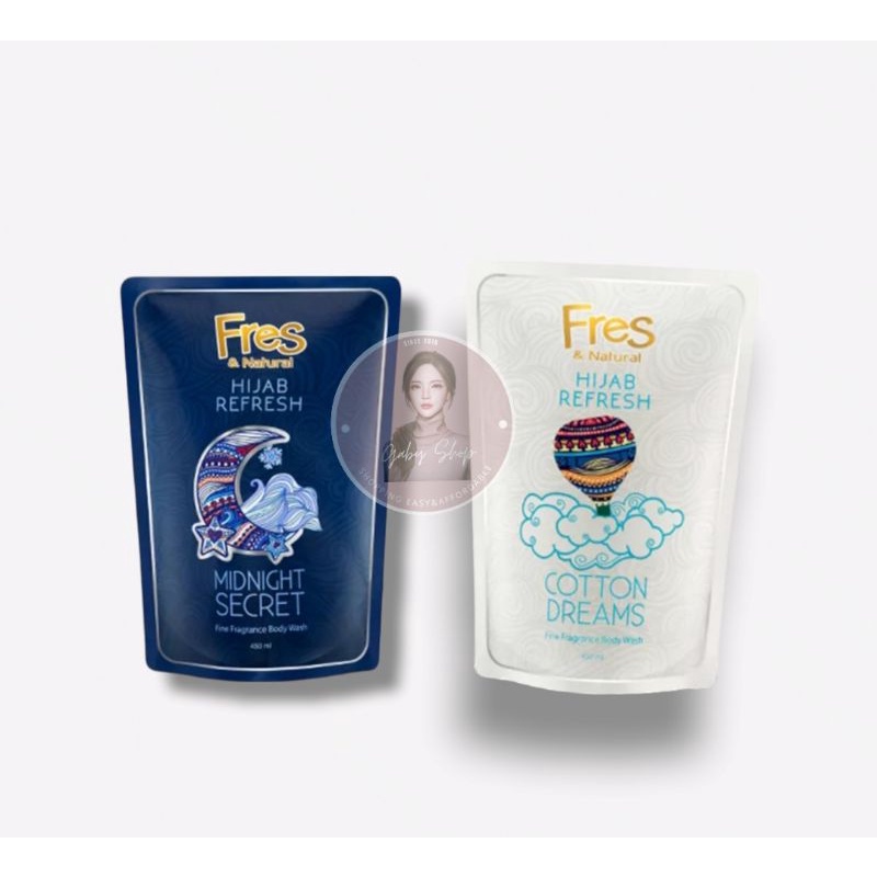 FRES & NATURAL BODY WASH/SABUN MANDI CAIR 450 ML