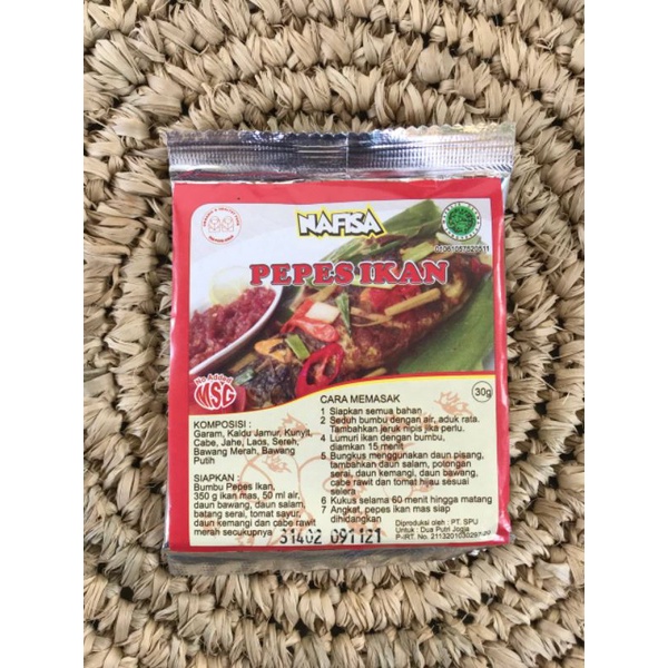 

Bumbu instan nafisa pepes ikan no msg
