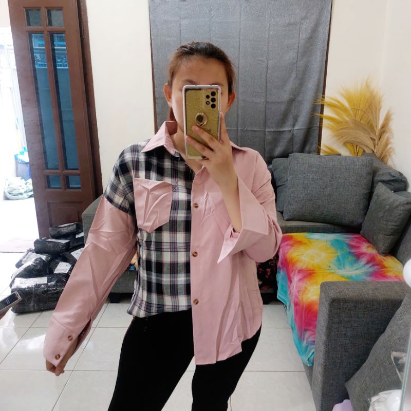 NEW KEMEJA WANITA IMPORT / KEMEJA JUMBO IMPORT / KEMEJ WANITA MURAH