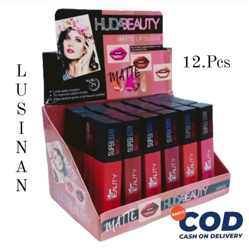 Lip Gloss HB Matte Super Stay INK No RB1010 [ Lusinan ]