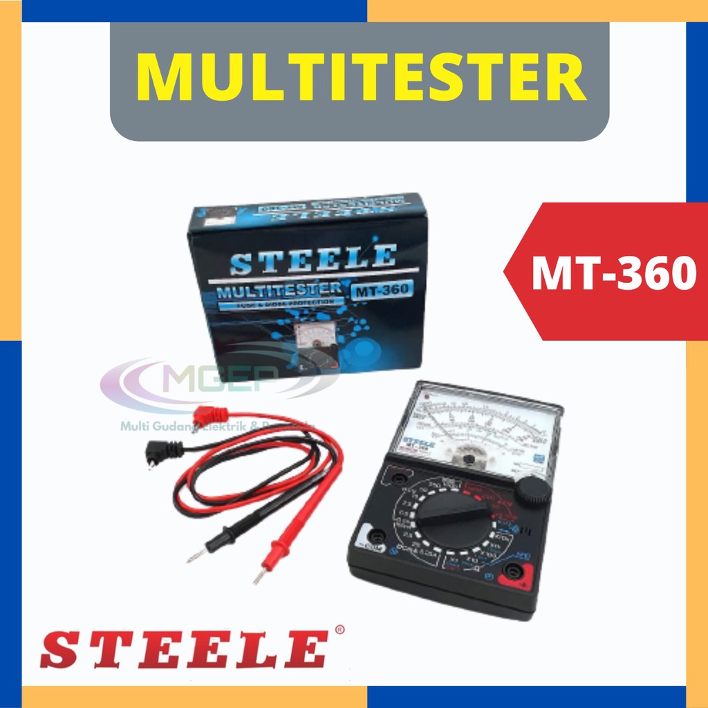 Steele Multi Tester Fuse dan Diode Analog MT 360