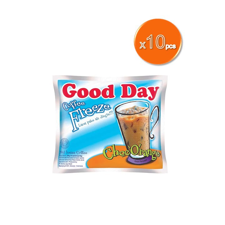 Good Day Coffee Freeze Kopi Choc'O'Range 10 x 30 gr