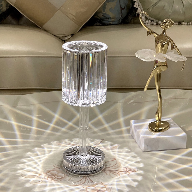 LUXURY#LM Lampu Meja Kristal / Lampu Kreatif Charge USB / Lampu Hias / Lampu Kamar Tidur