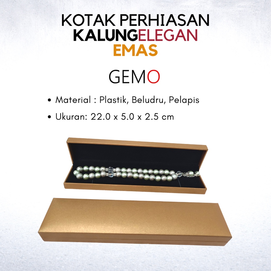 Kotak Perhiasan Elegan Emas Set , Box Cincin, Kalung, Gelang, Anting, Liontin, Tempat Jewelry Murah, Unik, Lucu untuk Tempat Wadah Seserahan / Akad Pernikahan / Hantaran Tunangan Harga Paling Cocok untuk Aksesoris Emas Berlian/ Perak Permata