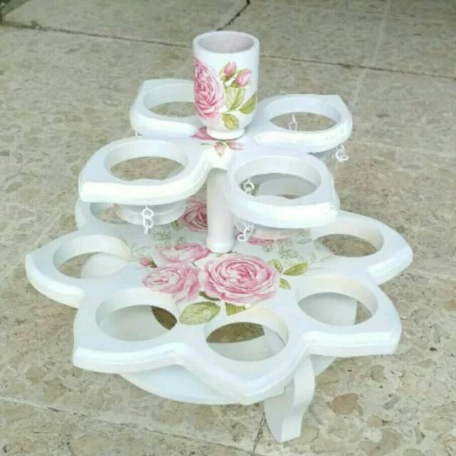 tempat Mineral gelas kayu jati - tempat aqua kayu jati cat duco - tempat Aqua cat duco kayu jati