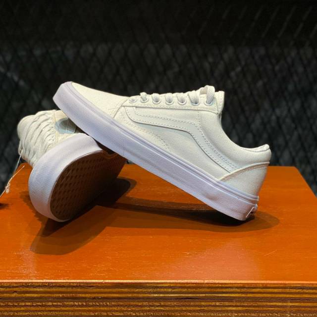 all white classic vans