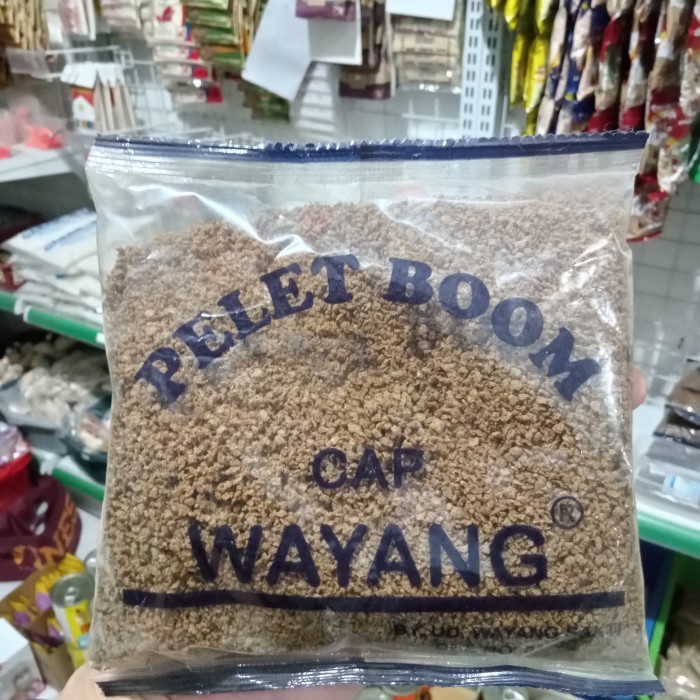 pelet wayang boom besar umpan mancing ikan mas pengumpul ikan