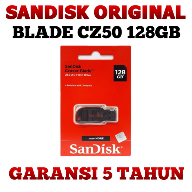 Flash Disk SanDisk Cruzer Blade CZ50 128GB Original