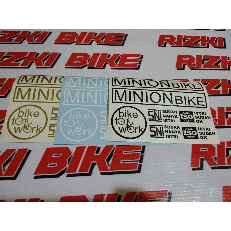 Stiker Sepeda Minion Bahan Oracal