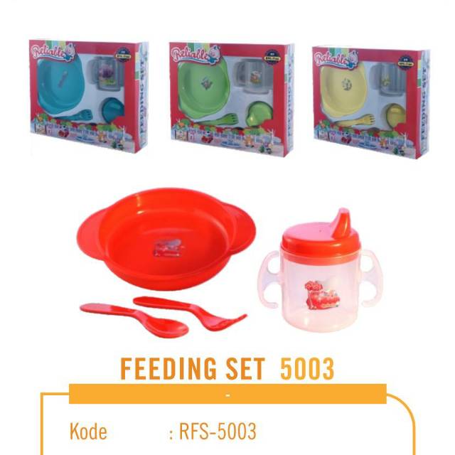 ♥BabyYank♥ RELIABLE FEEDING SET KECIL FS5002 FS5003 FS5004 / KADO PERLENGKAPAN MAKAN BAYI TERMURAH