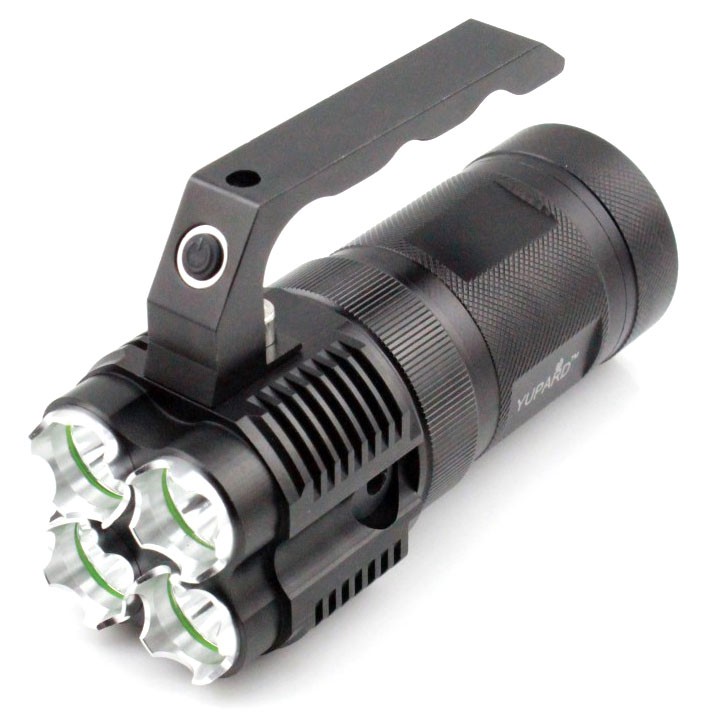 Senter LED 4 Quad Core Lamp Rechargeable 40W