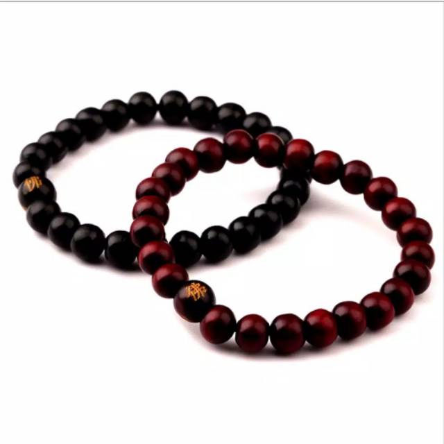 PROMO MURAH Gelang Tasbih Buddha Bahan Kayu Import