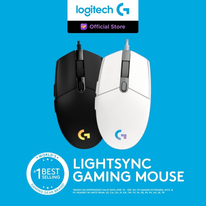 Mouse Gaming Logitech G102 RGB Lightsync with Macro