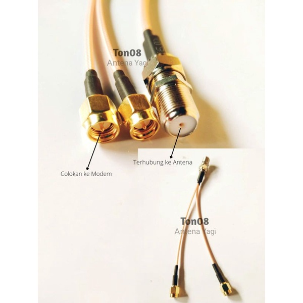 Pigtail Modem Orbit Star B310,B315 Ganda SMA Male