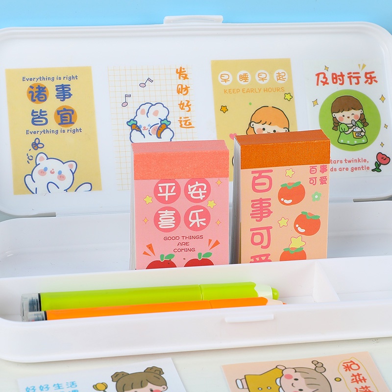 50 Lembar Stiker Kertas / Selotip Washi Gambar Kartun Jepang Untuk Dekorasi