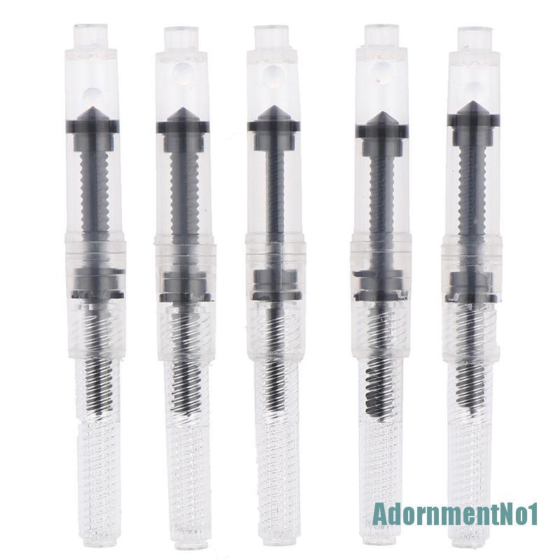 (AdornmentNo1) 5pcs Pena Fountain Tinta Hitam Kaliber 2.6mm