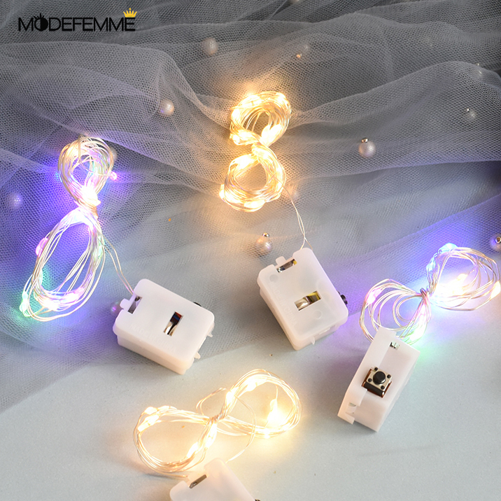 1/2 M LED Dekoratif String Lampu/Warna-warni String Lampu Kamar Dekorasi Taman Cocok untuk Meriah Pesta Natal Dekorasi