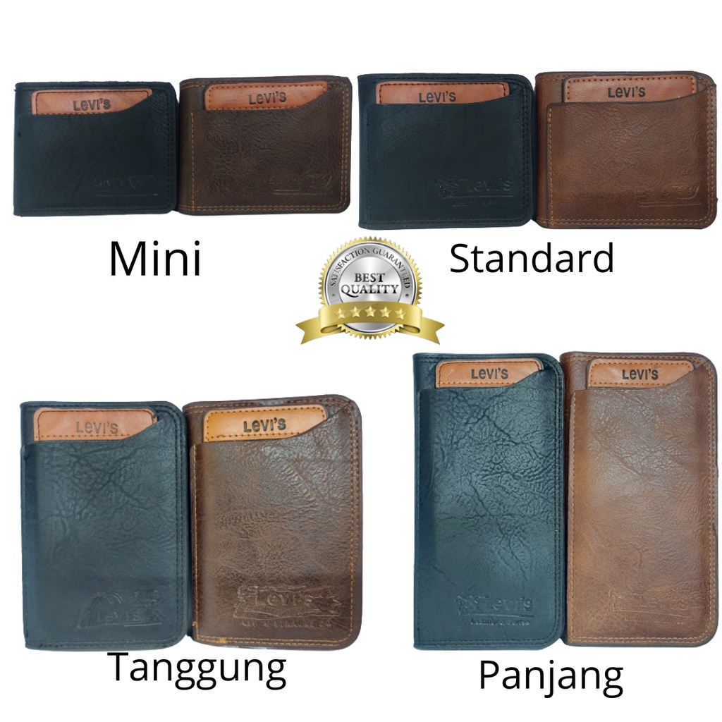 Dompet Pria Import Lipat Dua Model Keren Terbaru Kulit Sintetis Terbaik Harga Murah Tipe Kantong Depan