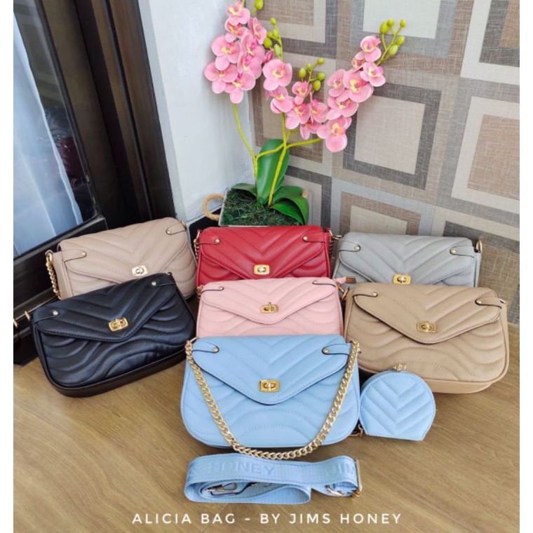 ALICIA BAG JIMSHONEY TAS PESTA KONDANGAN MEWAH DAY TERBARU ORIGINAL