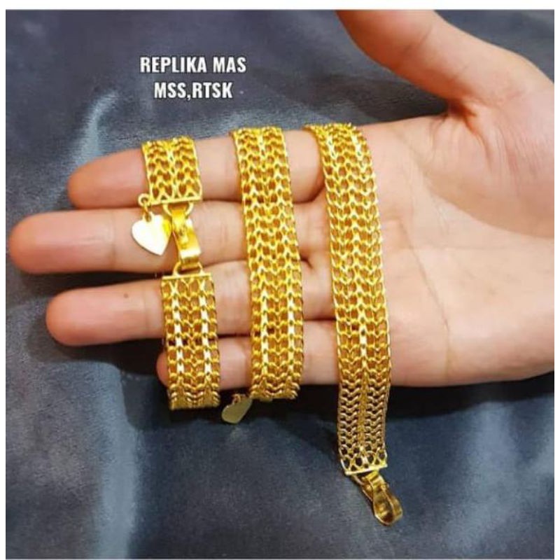 Gelang cocang replika mas,mewah,bisa disepuh ulang ya