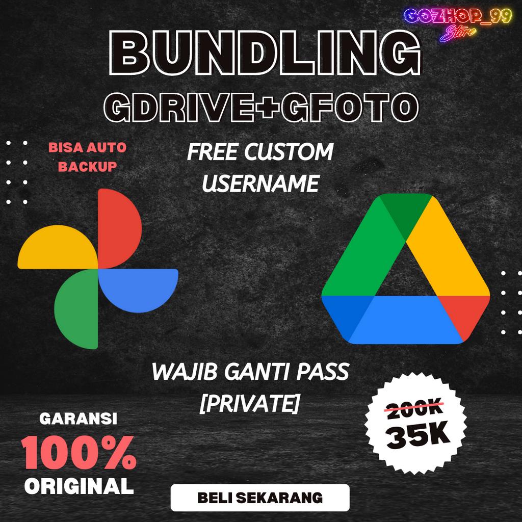 [BUNDLING] Google Drive + Google Photos unlimited Lifetime Bergaransi