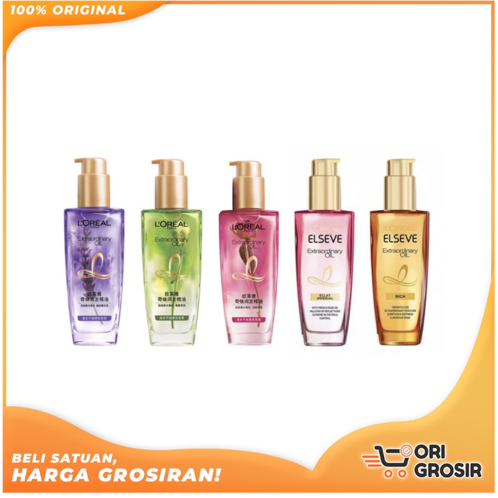 ORI Grosir L'OREAL Paris Elseve Extraordinary Oil Rich - Rose - Lavender - Eclat Imperial - Jasmine 