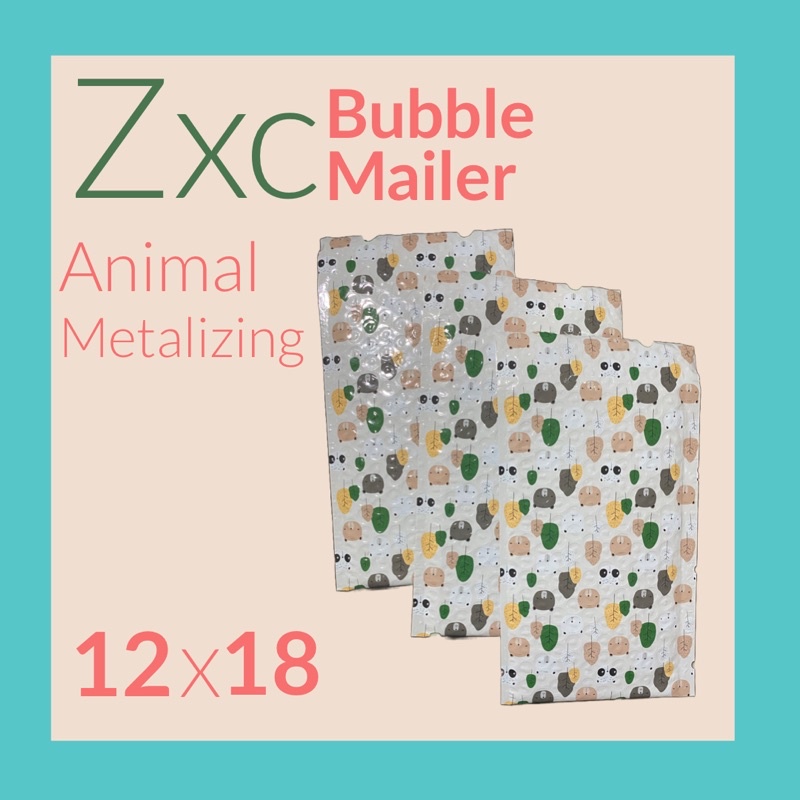 

Amplop Bubble Mailer 12x18 Animal Print Metalizing Rusfet Packing