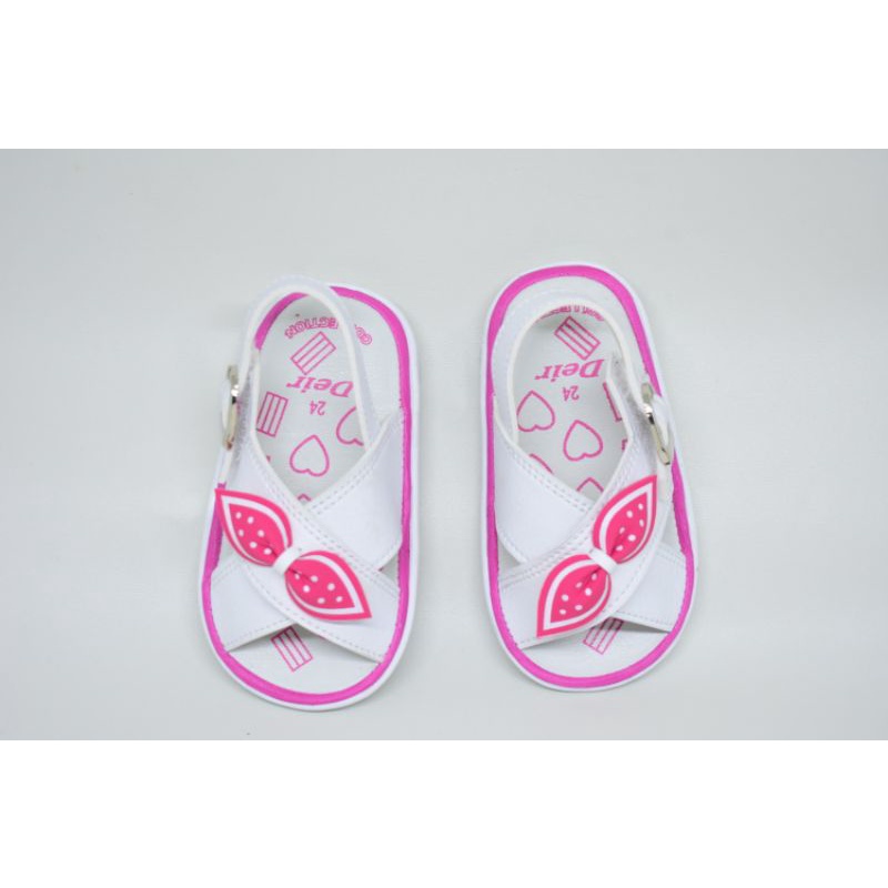 SP Sendal Anak Balita Cewek / Perempuan Bunyi Cit Cit Usia 1 2 Tahun Size Murah Lucu Perekat