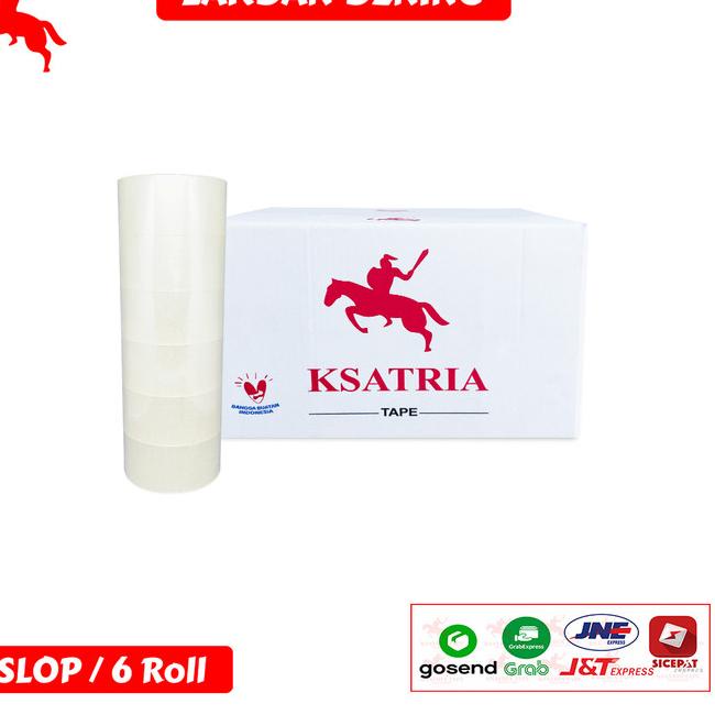 

☻ Lakban Bening KSATRIA Tape 90 Yard (1 Slop) ⅍