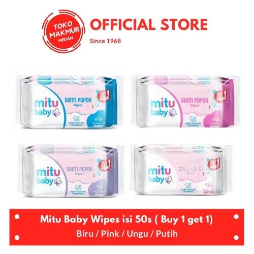 MITU BABY WIPES 50`S ( BUY 1 GET 1 )