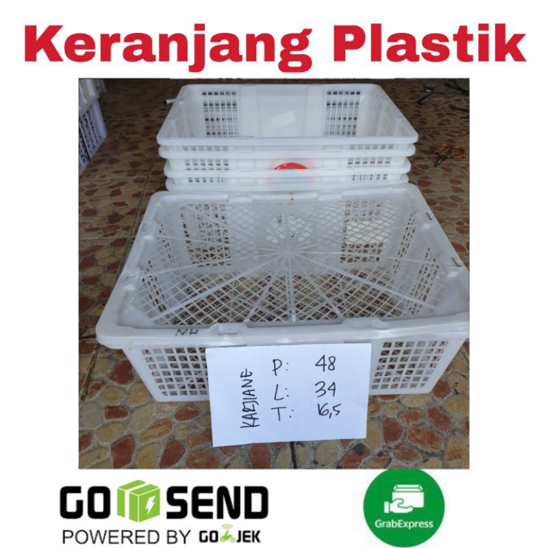 TERMURAH - Keranjang Plastik Bekas Buah (plus tutup)