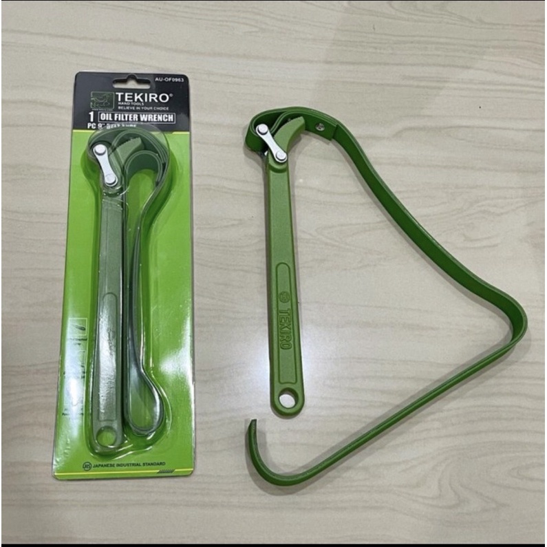 TEKIRO ASLI 9” sabuk KULIT Kunci pembuka saringan oli mobil Solar Kunci filter oli oil filter wrench