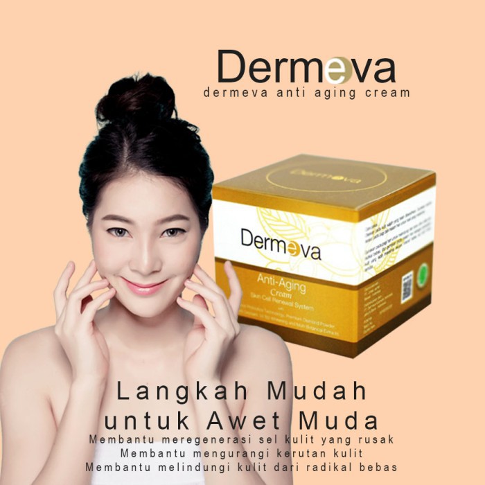 √ KRIM PENGHILANG KERIPUT WAJAH|SERUM ANTI AGING DERMEVA TERLARIS