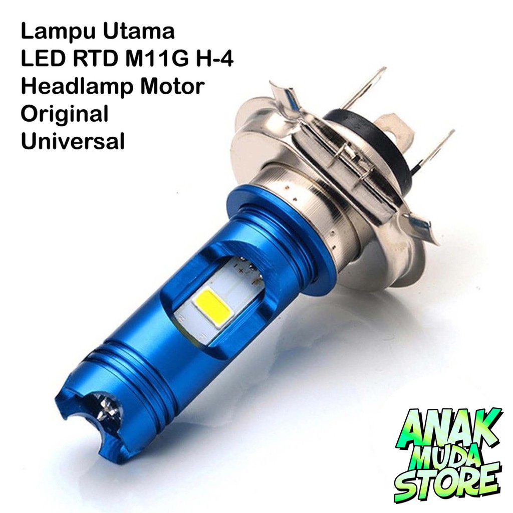 (LTD1) Lampu Depan Utama LED RTD M11G Socket H4 Original Headlamp Vixion CBR Ninja R15 Moge