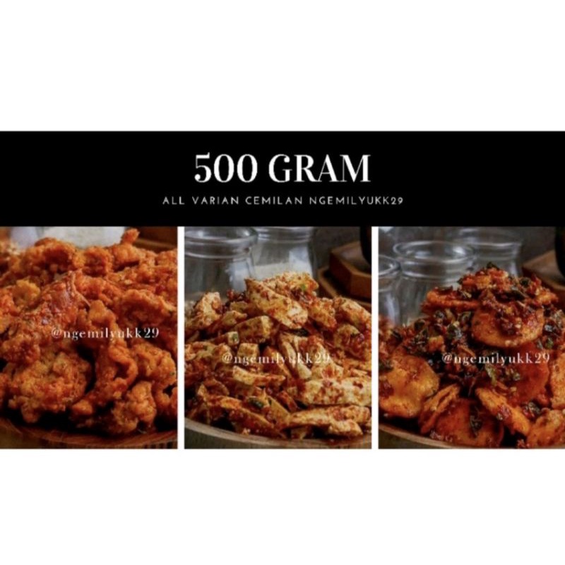 

VARIAN CEMILAN PEDAS SIZE 500 GRAM