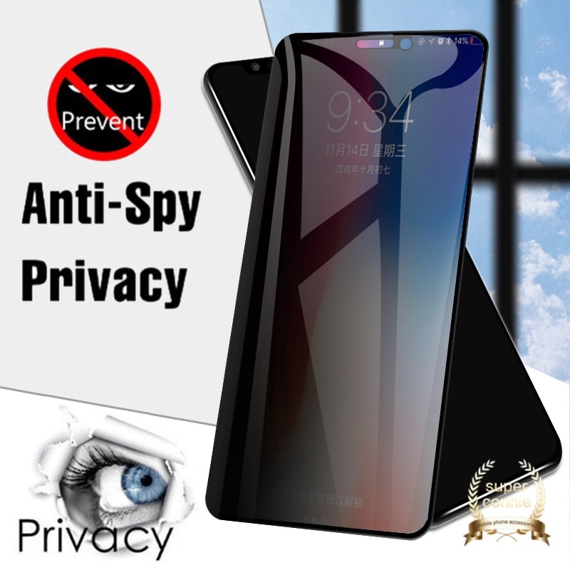 Tempered Glass Anti Spy Pelindung Layar Vivo Y02 Y17 Y12 Y16 Y02s Y35 Y15s Y22 Y20 Y20s G Y21s Y33s Y11s Y21 Y15 Y11 Y22s Y51 Y31 Y51A Y53s V23 V23E Y01 Y91C Y95 V21 V25 Y76