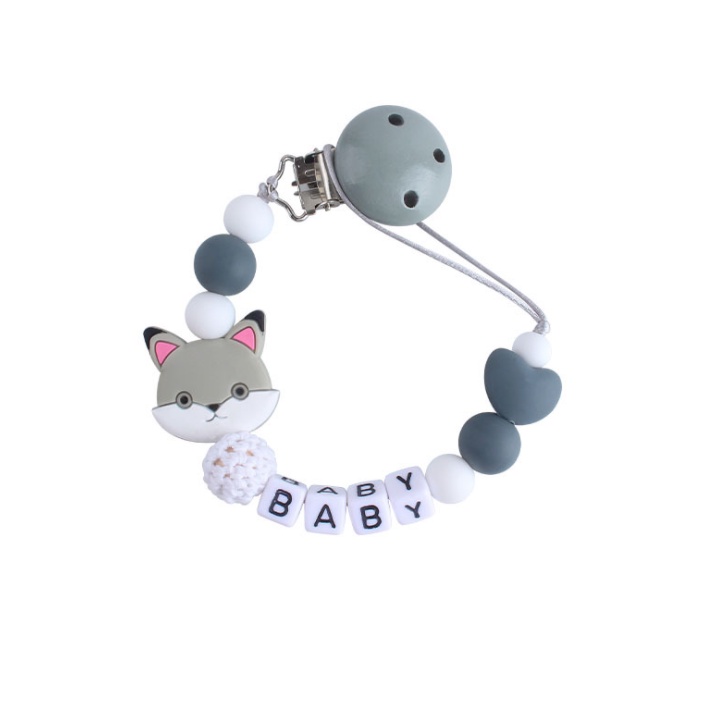 PC 6 | PACIFIER CLIP | TALI EMPENG DAN TEETHER BISA CUSTOM NAMA | TEETHER TALI DOT EMPENG CHAIN GANTUNGAN BAHAN SILIKON AMAN BPA FREE | RUZAIN MALL