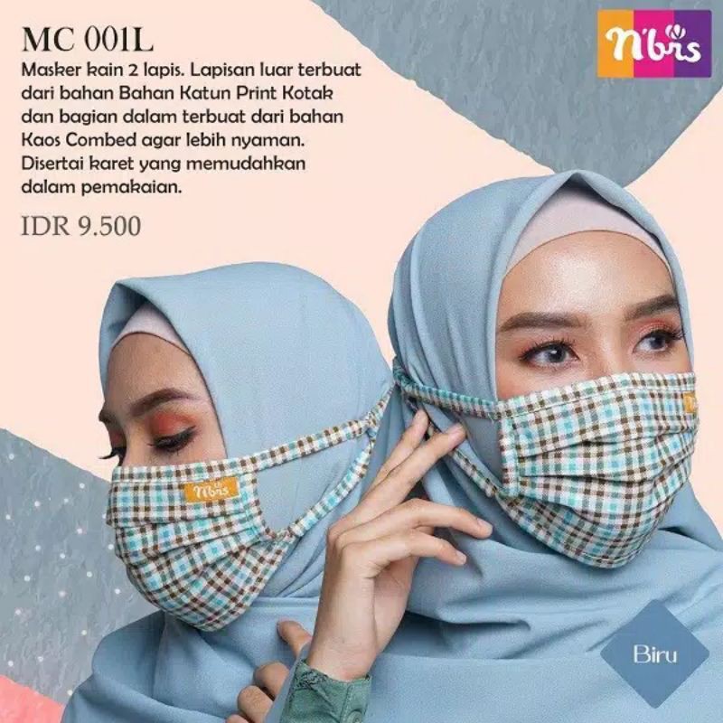 Masker NIBRAS Full Karet MC 001I / 001 L