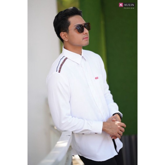 Aulia Fashion baju KOKO TSANIYA WHITE LURIK