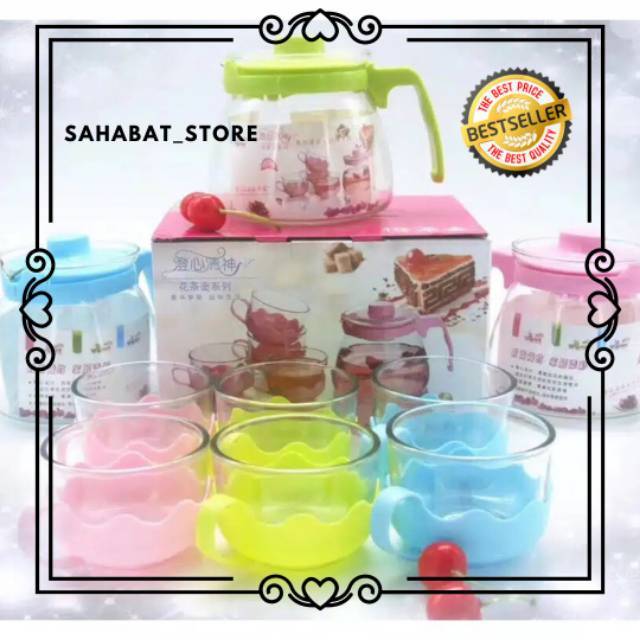 Teapot Sun Glass 5 Set