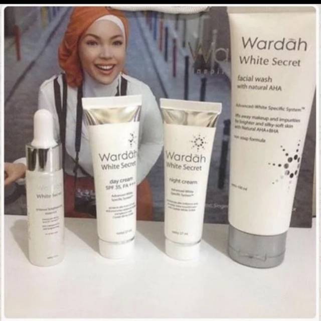 Paket wardah white secret 4 set 17ml