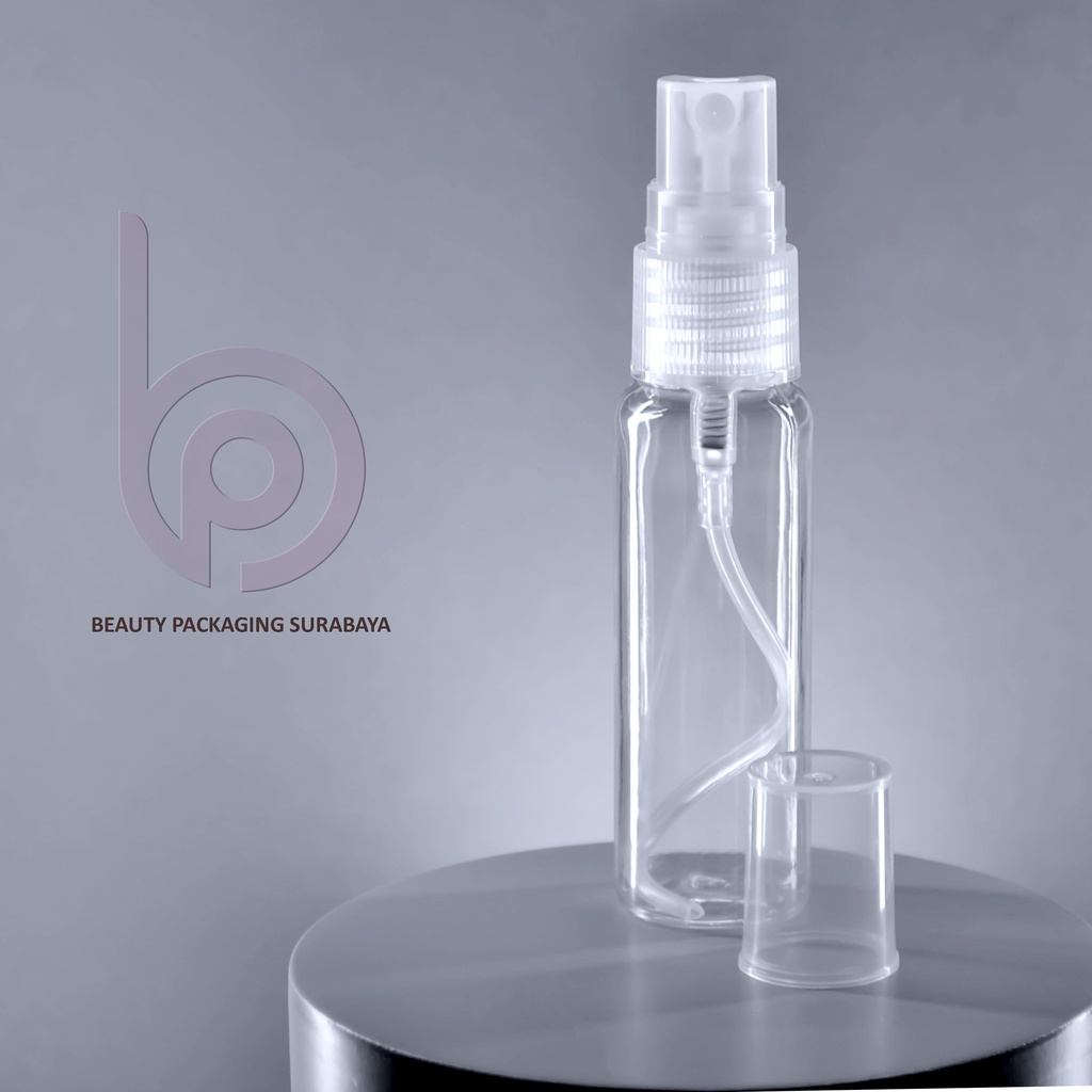 Botol Plastik PET 30ml BR Bening Tutup Spray
