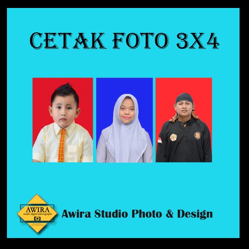 Cetak Foto ukuran 3x4 - doff / glosi