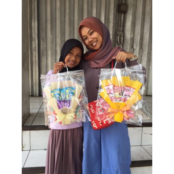 BUKET THR LEBARAN.Buket snack mini.buket snack murah.buket snack 10rban.