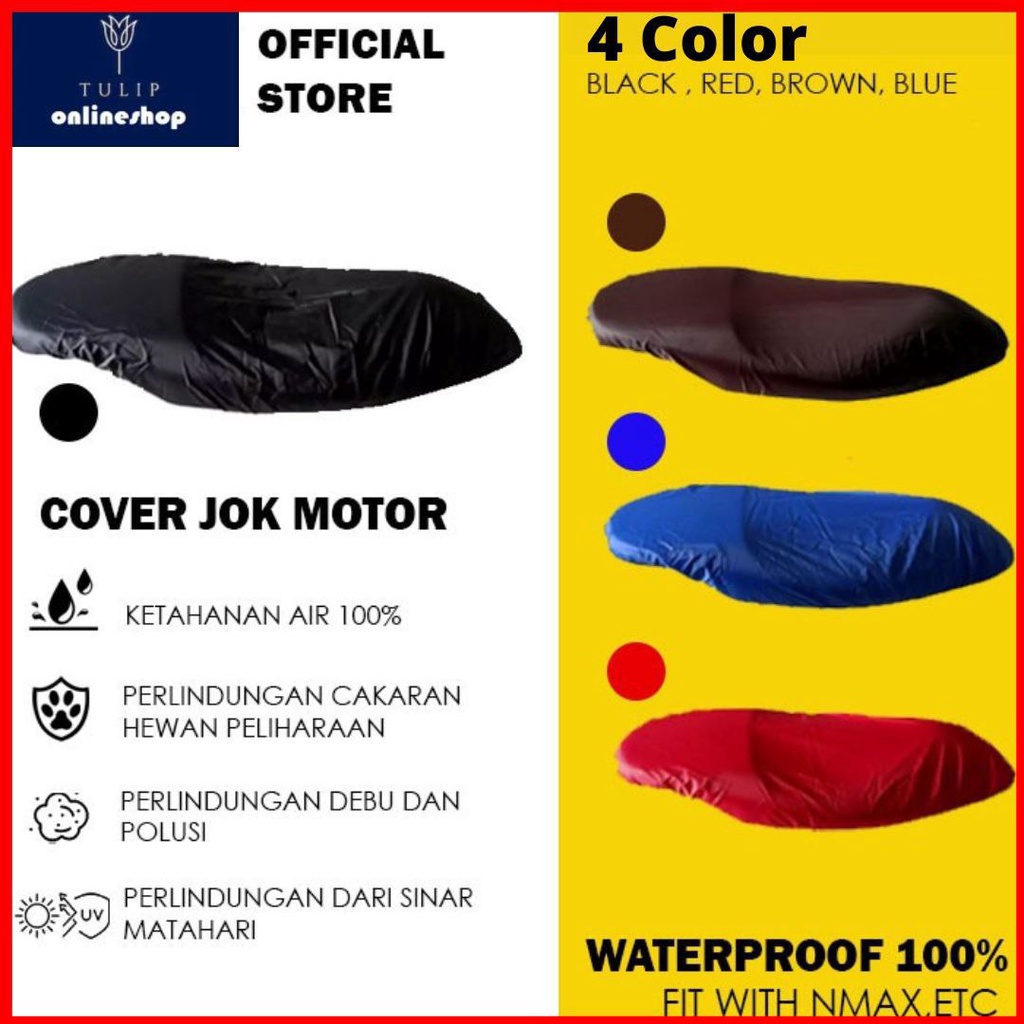 Sarung cover Jok Motor Murah NMAX PCX ADV LEXI ADV AEROX Vespa Beat Genio Cover Jok anti air Waterproof UNIVERSAL - COD Terlaris