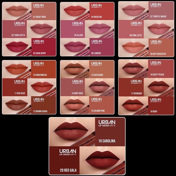 Implora Lip Cream Matte READY 20 WARNA Rumah Cantik 354 Urban Lipcream Matte Yang Membuat Hasil Make Up Bibir Lebih Indah