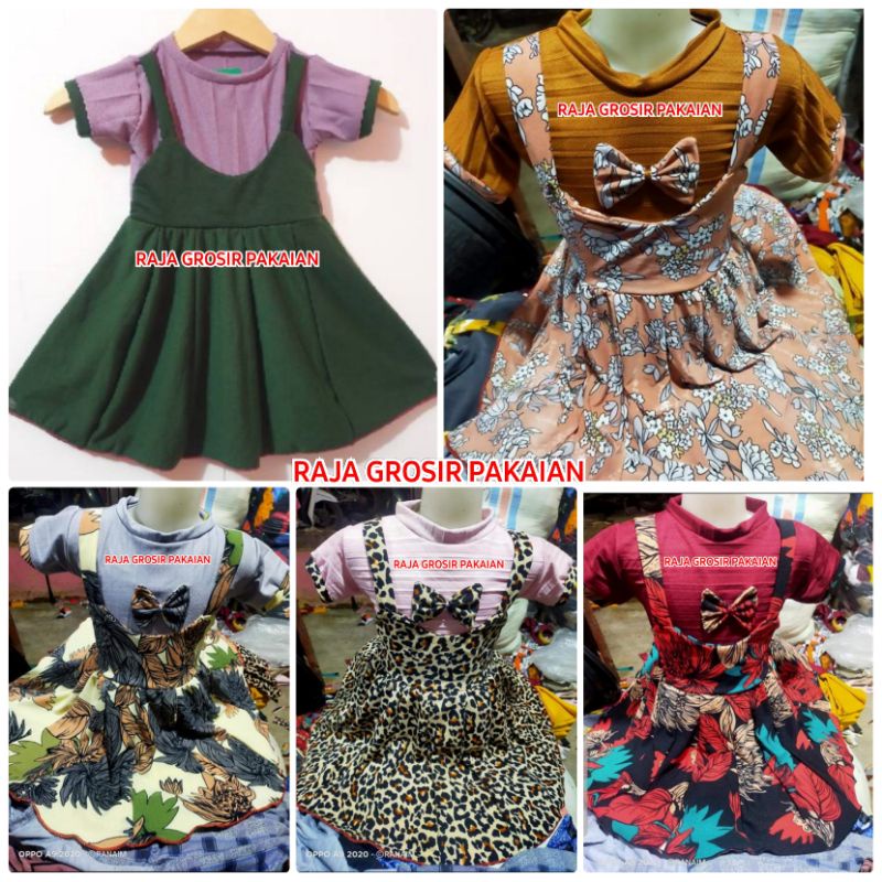 Baju Dress Kodok Anak Cantik Usia 1-4 Thn