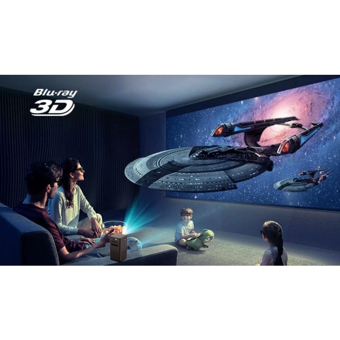 BYINTEK P20 PORTABLE DLP SMART ANDROID 9.0 OS 3D PROJECTOR