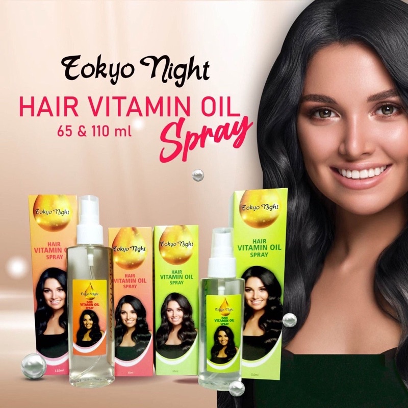 Tokyo Night Hair Vitamin Oil Spray - Vitamin Rambut