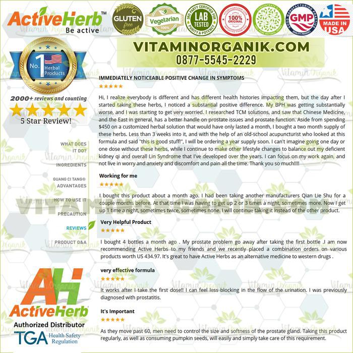 MURAH MERIAH OBAT PROSTAT QIAN LIE SHU PIAN HERBAL 